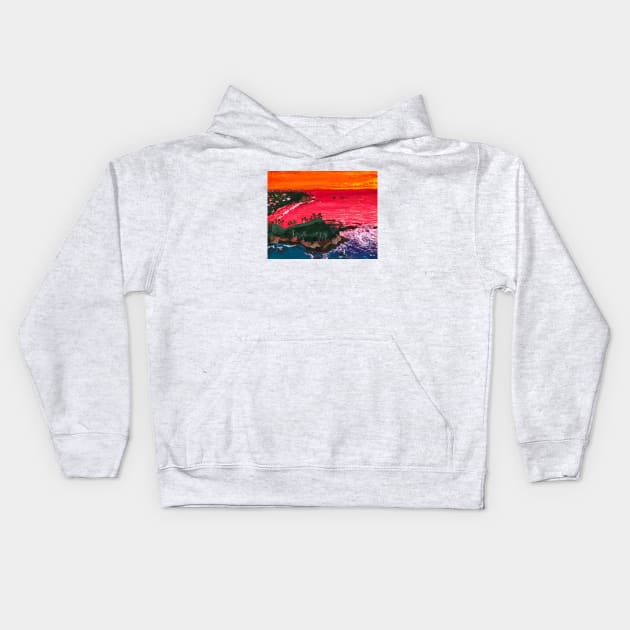 Laguna Beach Kids Hoodie by batootz